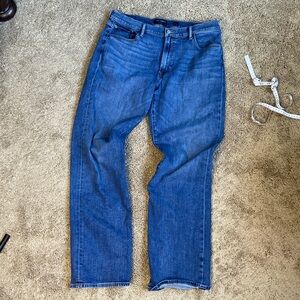 Lucky Brand 181 Relaxed Straight Blue Jeans Men’s 36x34